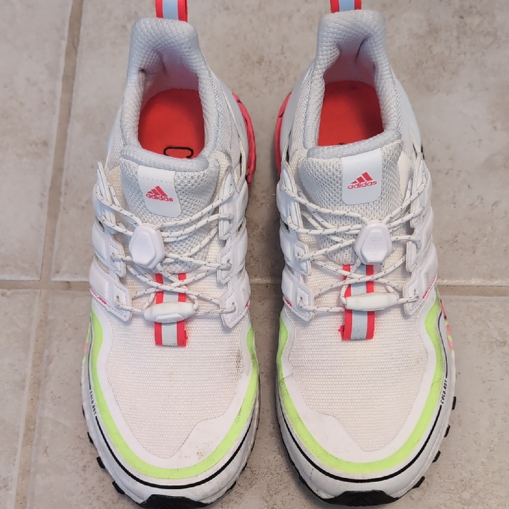 Adidas COLD  RDY White and Neon Sneakers